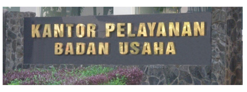 Bahan kuningan panjang kantor pelayanan